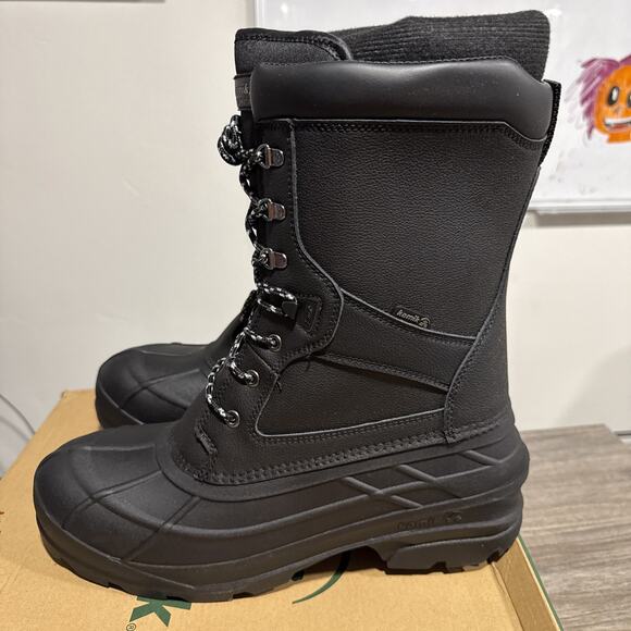 Kamik Men\'s The Nation Pro W Winter Boot Black - WK0606-BK2, Black Size 13 Wide main image 8